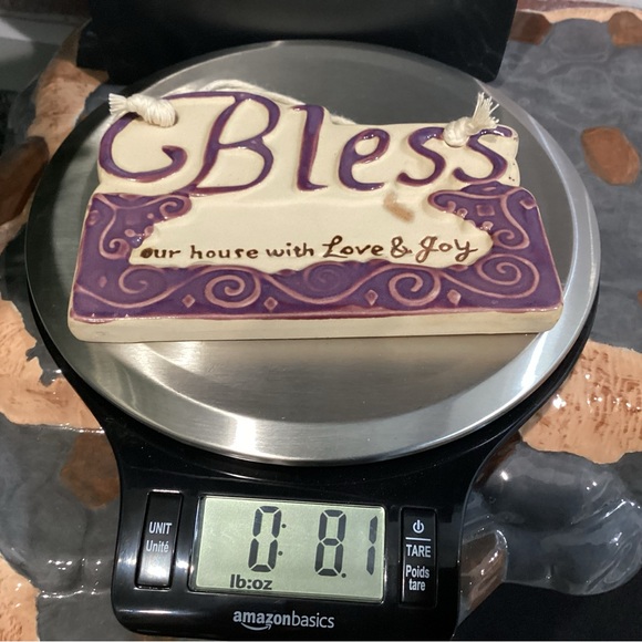 “3/$15” - Ceramic Crafted - Bless our house with Love & Joy - Very Gently Used - Picture 6 of 6
